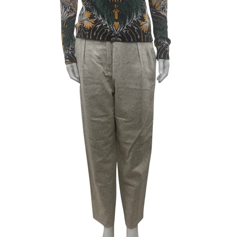 Carven NWT Women's Gris Clair Light Gray Trousers Pants FR 40 / US L